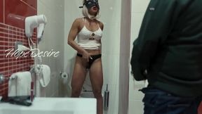 Nasty wifey roomie caught Italian voyeur pumping her own pussy raw