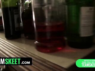 TeamSkeet - Hawt honey got her hand stucked on the sink gets banged from behind in advance of getting helped