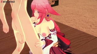 Yae Miko horny time with me | Genshin Impact | Hentai POV