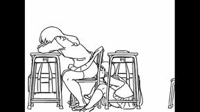 Masturbando a mi compa&ntilde_era Futanari en el sal&oacute_n