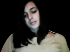 Webcam Teen eyes green.