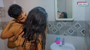 Hot Beautiful Couple Having Romantic Shower Sex