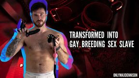 Transformed into gay breeding sex slave