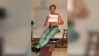 ROBERT RICHARD  MILGATE TOTALLY EXPOSED WEARING TAN PANTYHOSE AND HIGH HEELS