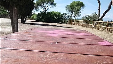 Me hice una paja en el mirador de la ciudad en Casa de Campo