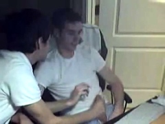 Swallow twink friend's cum
