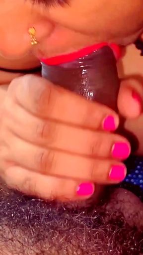 Memorable moment from "Desi bhabhi close-up cum in mouth blowjob video scene."