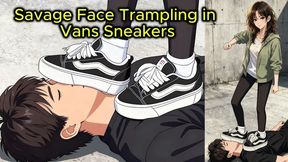 Face Trampling in Vans - Sakura Flattens You Under Sexy Vans