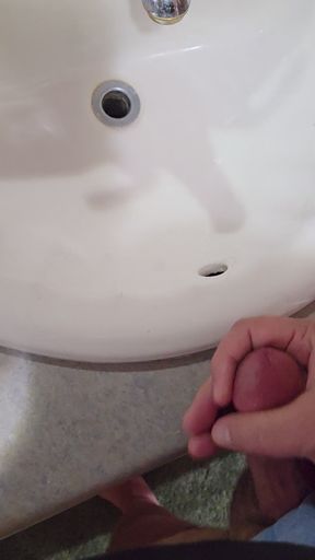 Cum in my sink.