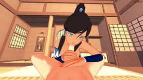 POV fucking Korra and cumming inside her - Legend of Korra.