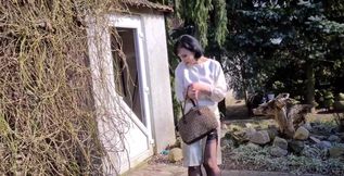 Wanilianna is teasing you in a garden. The spring is everywhere around, flowers are in bloom and her dildo needs to be used