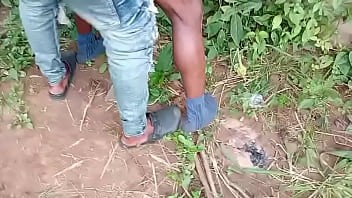 How I fuck the guy in met on social media in an open fenced land ,