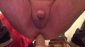 easttnguy22 anal dildo riding with cum