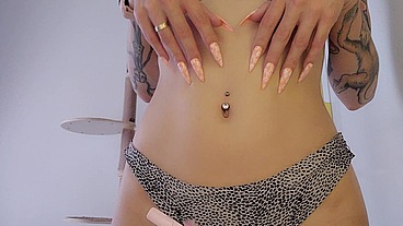 Bellybutton Fetish Try On Piercings