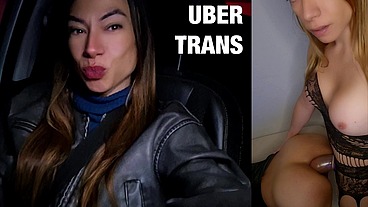 Trans girl fakes being an Uber driver to smash cute guys