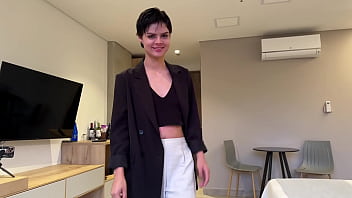 Petite Short Hair Teen Secretary Fucks her Boss - POV Sex