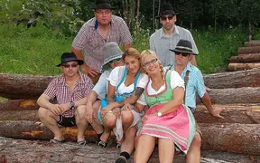 German Lederhosen Fuck Orgy - Wild outdoor group sex with rough and extreme action