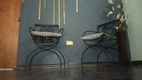 Two beautiful women with high heels on their feet and big crossed legs (8)