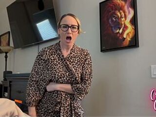 Stepmom Can't Keep Her Eyes Off My Large Penis!