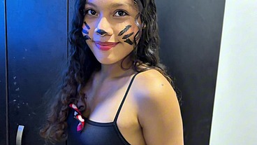 Minnie Mouse wanted to eat cheese but ended up eating a cock with her pussy fucked on halloween