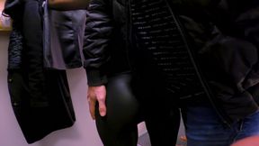 Real Amateur Couple - Quick and Risky Public Fitting Room Blowjob