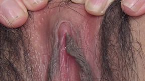 Hairy pussy from japanese whore is gaping