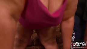 EVASIVE ANGLES The MILF gets a great fuck from behind and receives a load of hot cum
