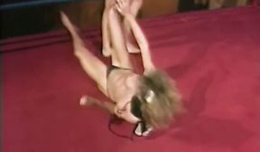 Retro wrestling porn with two lesbians