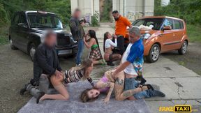 Eden Ivy’s Explosive Passion in Taxi Group Heat