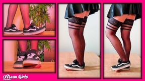 Vans Knu Cock Crush and Shoejob with cum I Lady Thaya AT