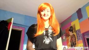 Redhead cosplayer enjoys my firm shaft