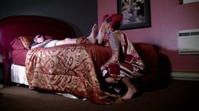 Olga worships male feet