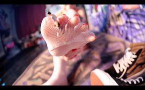 Giantess Dominates Foot Slave
