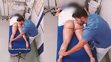 CREAMPIE - El masajista se folla a esta preciosa latina y se corre dentro de su coño