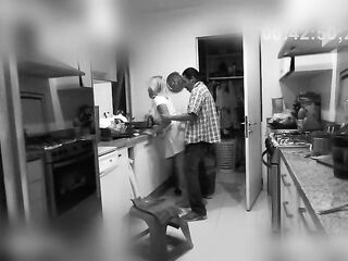 This bastard drilled the cleaning lady, but it was all caught on camera