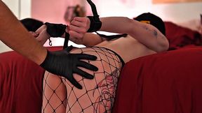 Bokep HD - Amateur couple in real BDSM birthday sex with bondage, spanking, cumshot etc.