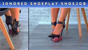 Goddess Amber - Cum In Filth & Silence Under My Spikey Manolo Blahniks (D78) - Split Cam