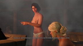 Ciri Safada do The Witcher vai na Sauna s&oacute_ para mulheres