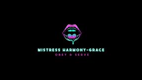 New sub takes Mistress Harmony-Grace's Strap for the first time