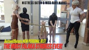 BOTTOM2BATONs NEW PERSONAL BEST | The Most Falaka Strokes Ever! HD