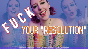 FUCK YOUR RESOLUTION- Failure to Quit Femdom JOI by Miss Faith Rae with Femdom Addiction and Cum Countdown- HD 1080p MP4