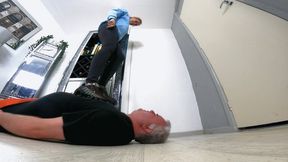 Danielle's Sneaker Trample FLOOR CAM