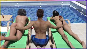 My Dorm 84 - Threesome Fun Part 2 - Mark fingering both Erica and Norah'_s pussy same time