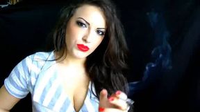 Alexxxya lipstick smoking