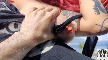 SHE GETS THE TICKETS BEFORE THE MATCH CAR BJ CUM IN MOUTH