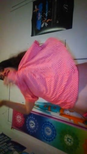 Hairy Pussy Onlyfans Fetish PAWG PinkMoonLust gets Dressed in a Cute Hot Pink Candy Striped Dress Up