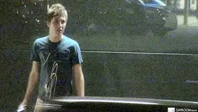 Kain Lanning's Wild Bus Stop Facial Prank -  Gay XXX