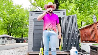 Shafts In The Nasty S2:E9 Pt trio – Suspended Cowboy Packin’ at the Campground in Cock-squeezing Denim - POINT OF VIEW