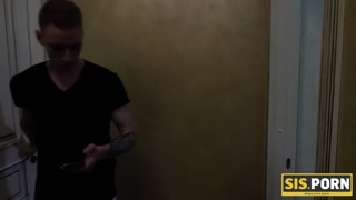 &nbsp;Excited masturbates and catches stepbrother filming her