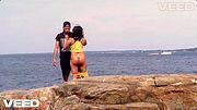 VACATION WIFE GOES WILD OUTSIDE Nude Beach Public Exhibitionist Voyeurs Reality Amateur Couple